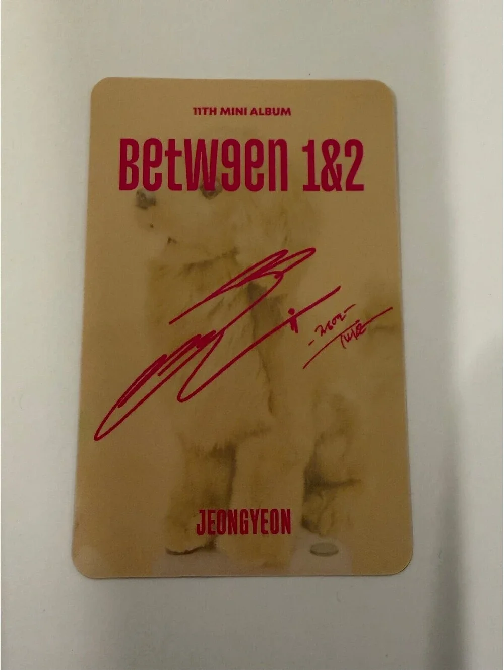 Twice Jeongyeon BETWEEN 1&2 Album Photocard